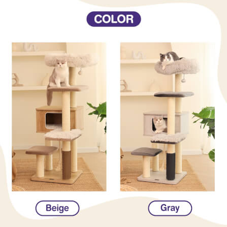 คอนโดแมว Catry รุ่น Cat Tree Casio สีเทา_9